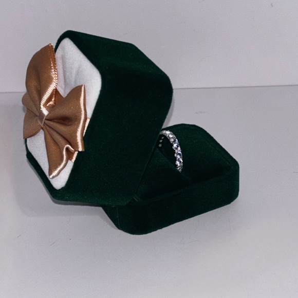 White Sapphire UD925 Sterling Silver Ring - Picture 7 of 7